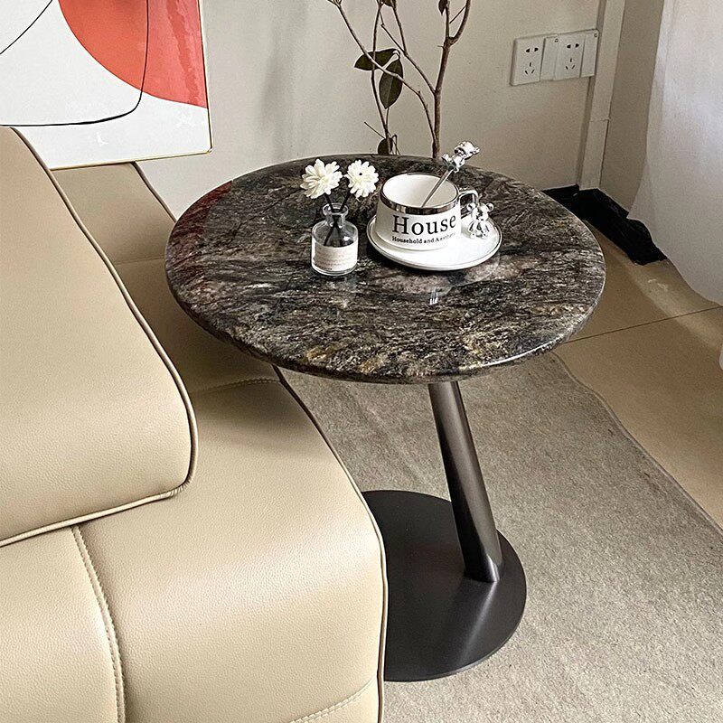 奢石轻奢铂金钻边几不锈钢简约角几底座床边可移动沙发边柜侧边几