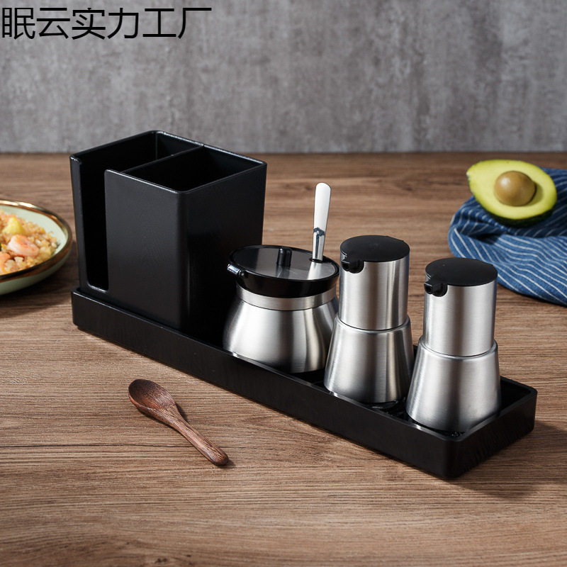 勺筷托盘商用餐厅醋瓶套装商用桌面调料罐醋壶商用餐饮店