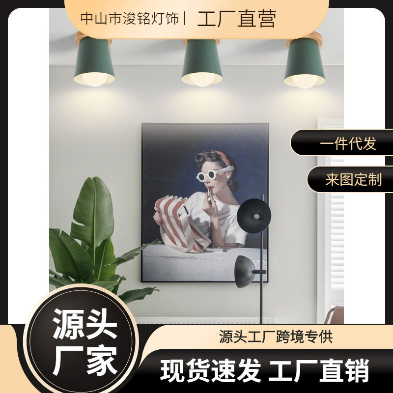 北欧门厅灯入户灯玄关过道走廊简约现代客厅阳台天花明装筒灯