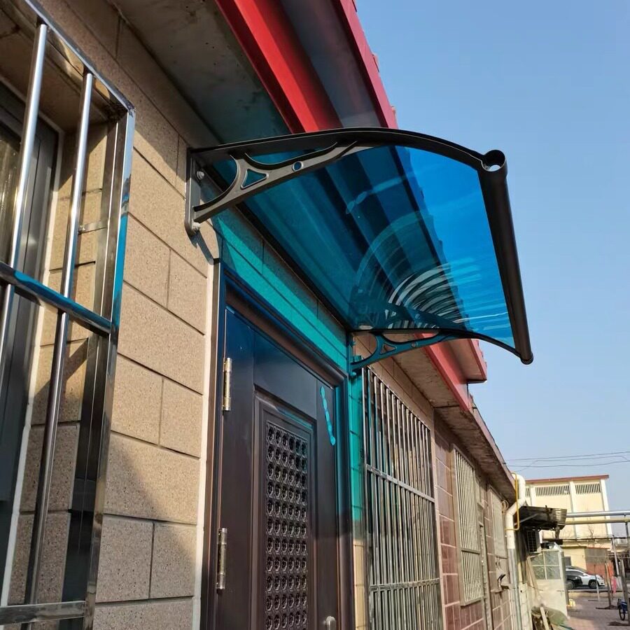 铝合金雨棚户外阳台遮阳篷家用窗户露台遮雨棚遮阳棚子塑料耐力板