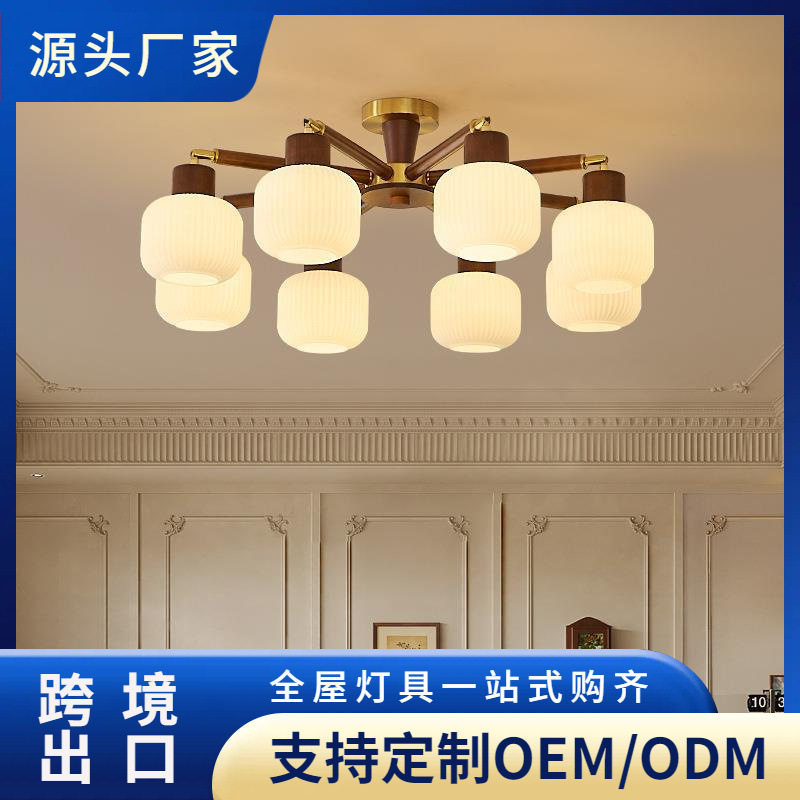 法式中古风客厅吊灯2025新款