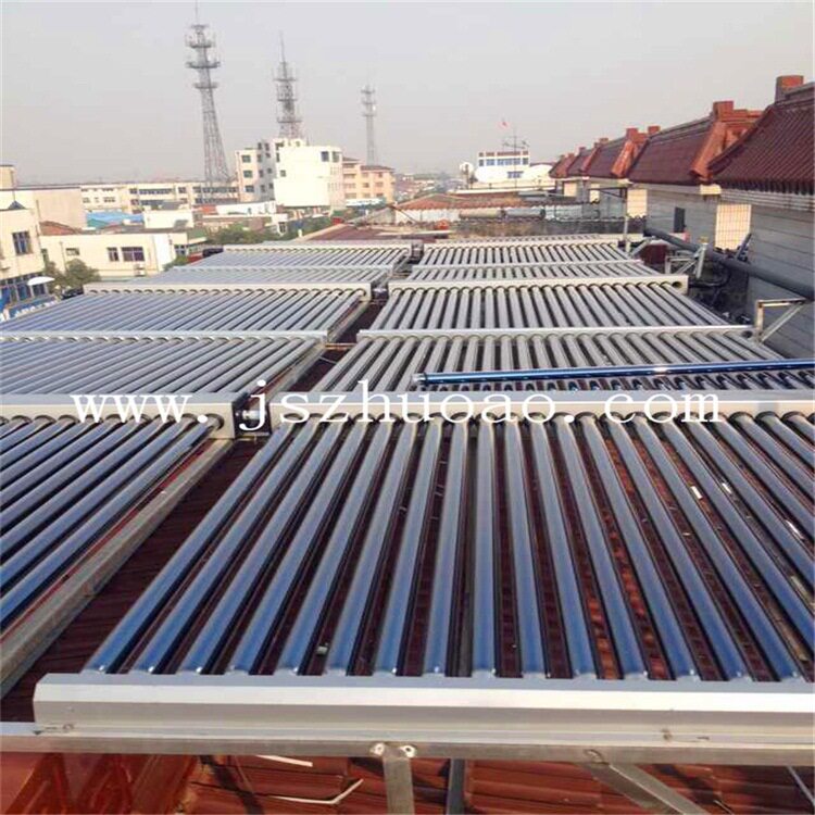 常州达成宾馆太阳能热水工程集热器真空管系统