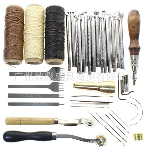 DIY皮革印花工具48件套