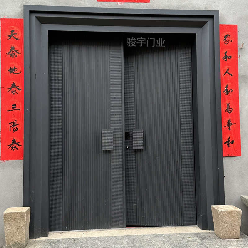 定制锌合金仿铜别墅入户门