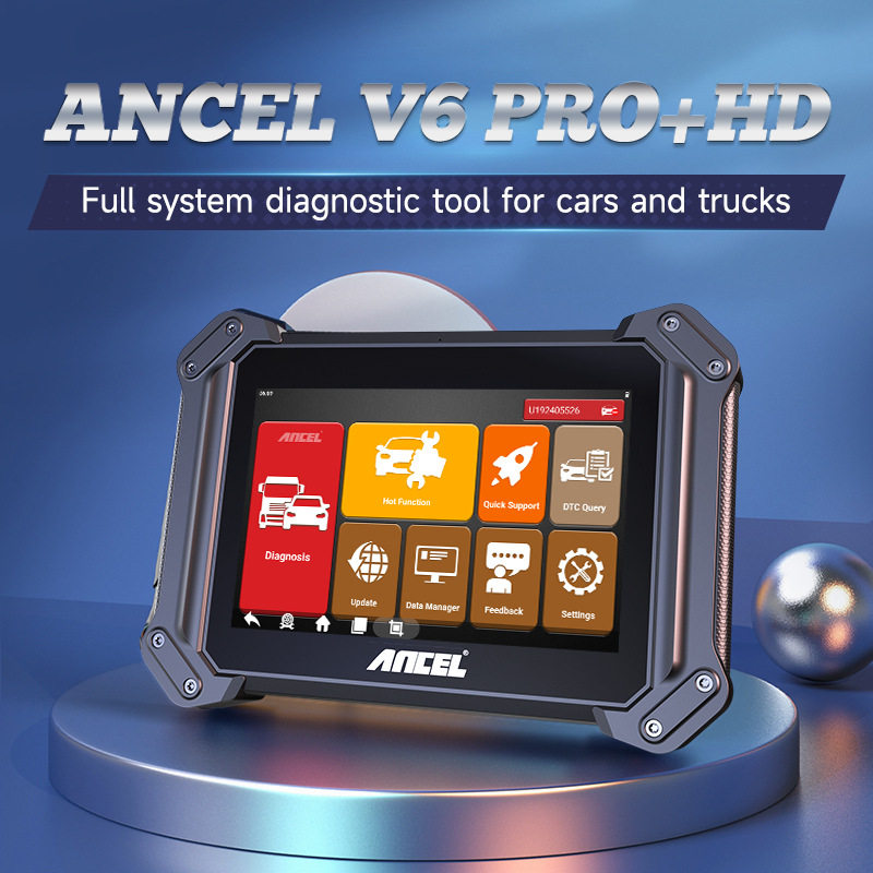 ANCELV6PRO+HD24V柴油卡车和12V汽车二合一诊断工具全系统诊断