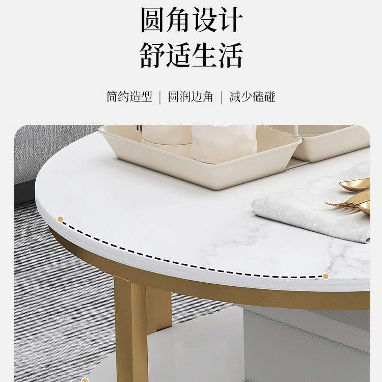 茶几轻奢高级感客厅阳台家用小户型小方几意式极简小茶台创意桌子