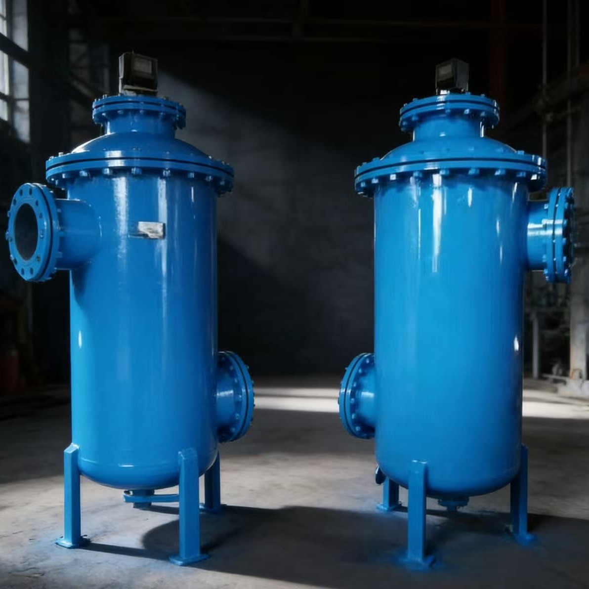 丝网立式防腐沼气气液分离器 离心式气液固分离器自动排水脱水器
