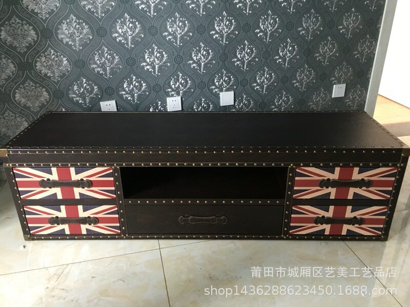 欧式小户型现代简约迷你客厅多功能储物柜电视柜