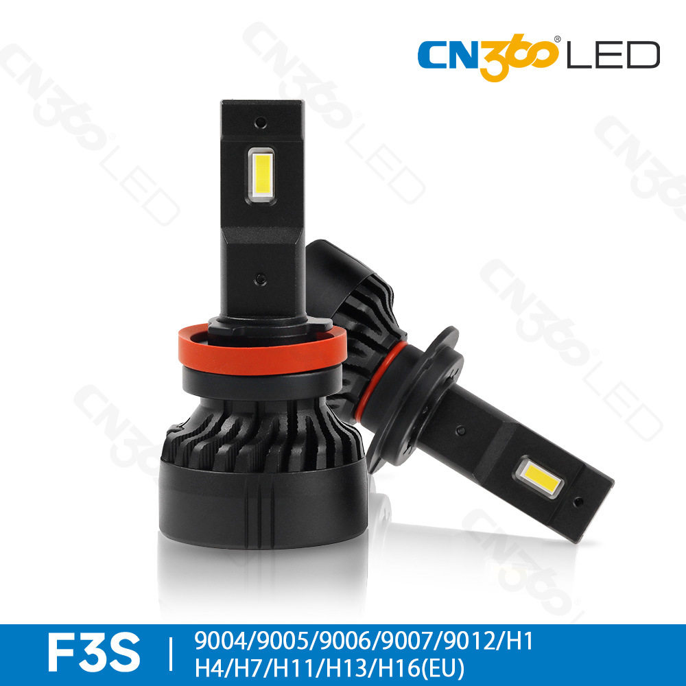 cn360 F3S款100W高亮LED汽车大灯远近一体H4H7D1D4D5厂家支持定制