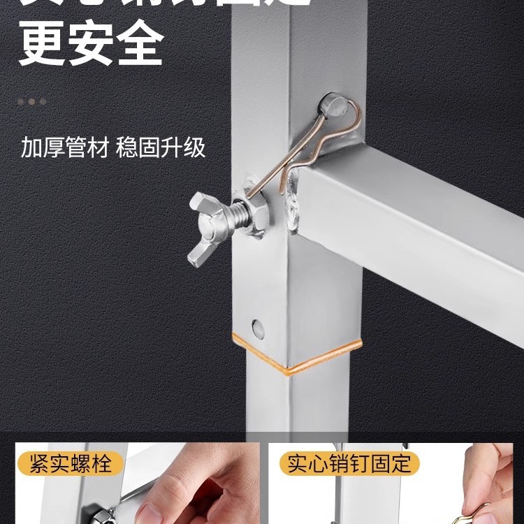 升降室内刮腻子装修施工折叠脚手架厂家直销梯子加厚马凳平台便携