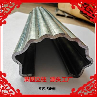 C型立柱蔬菜瓜篓架杆镀锌钢葡萄架立柱高强度葡萄金属柱