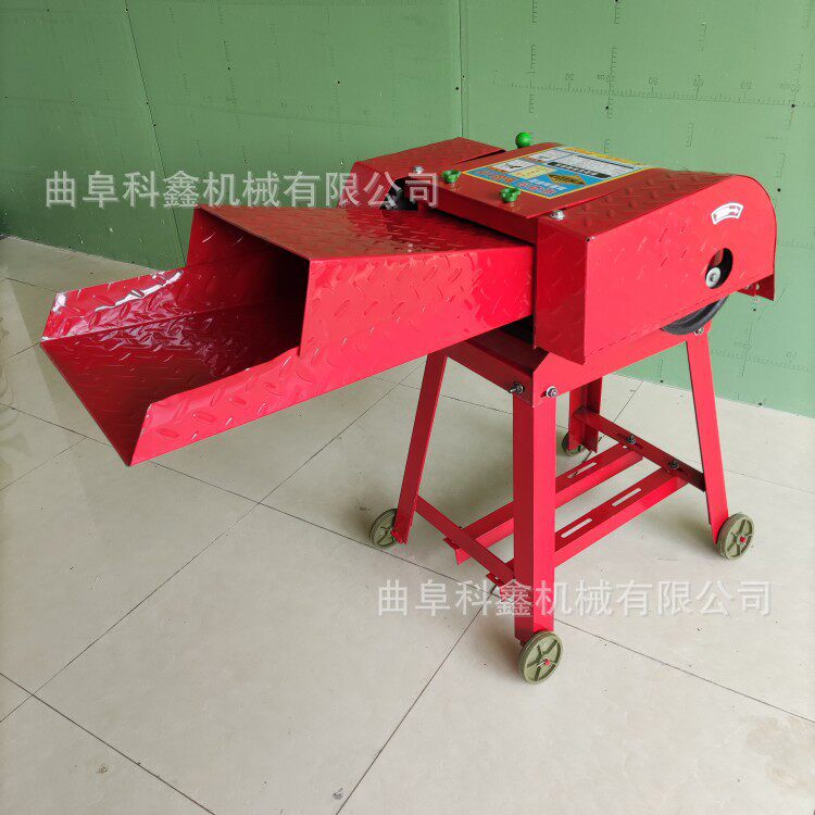 科鑫批发四刀小型铡草机干湿两用大产量碎草机养殖牛羊饲料切草机