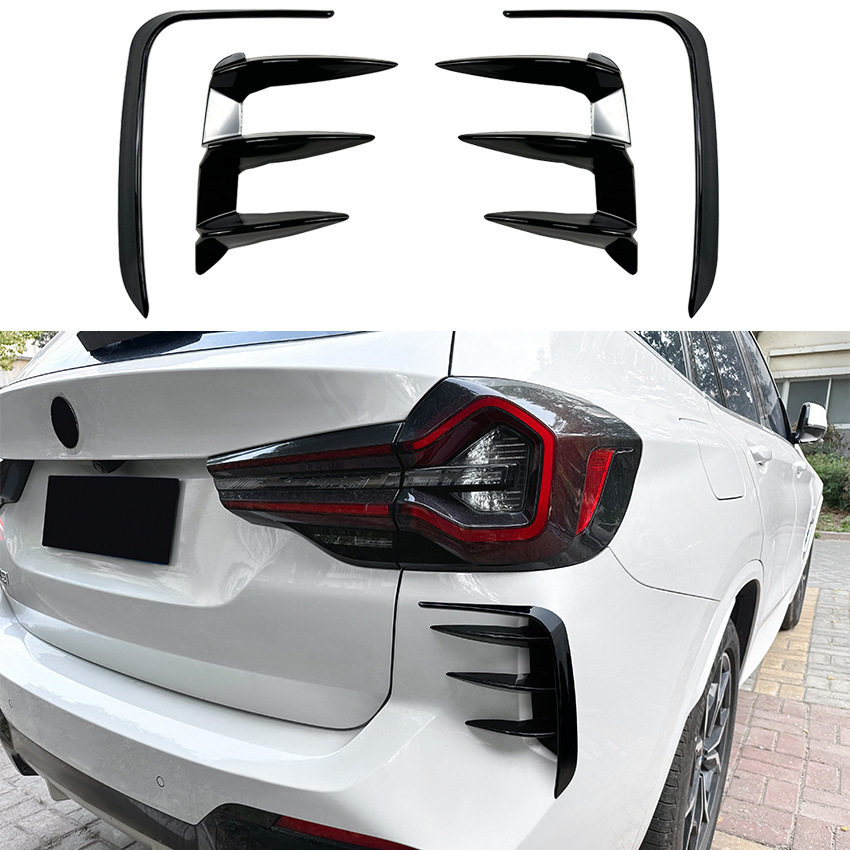 适用宝马X3 G01 LCI M Sport 2022+ 獠牙后风刀扰流车贴外饰改装