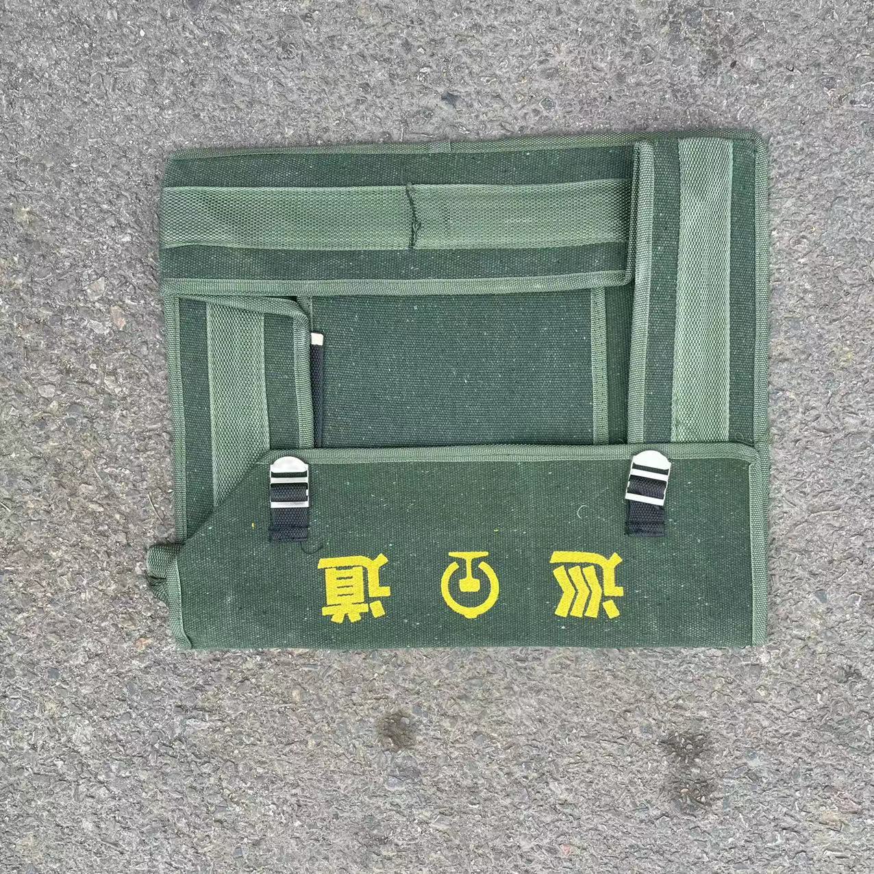 加厚耐磨绿色帆布多功能防护包