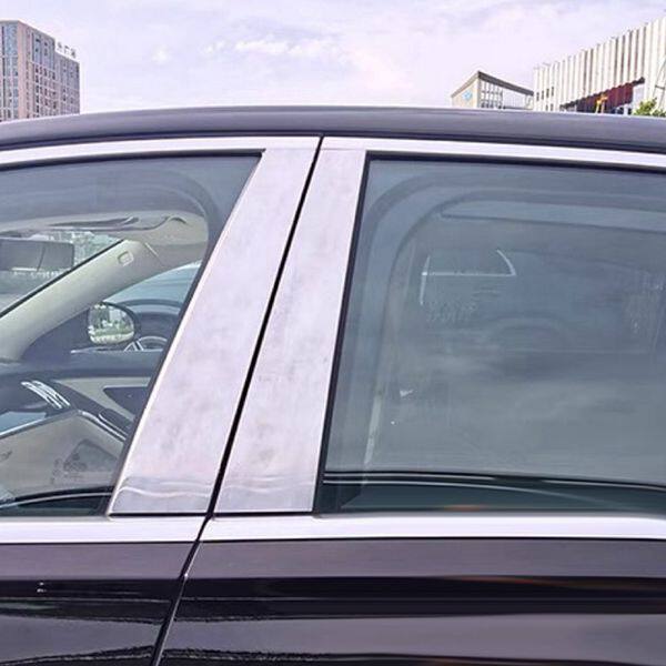 4个适用于20-23奔驰GLS级外门窗B支柱盖板车窗中柱亮条贴