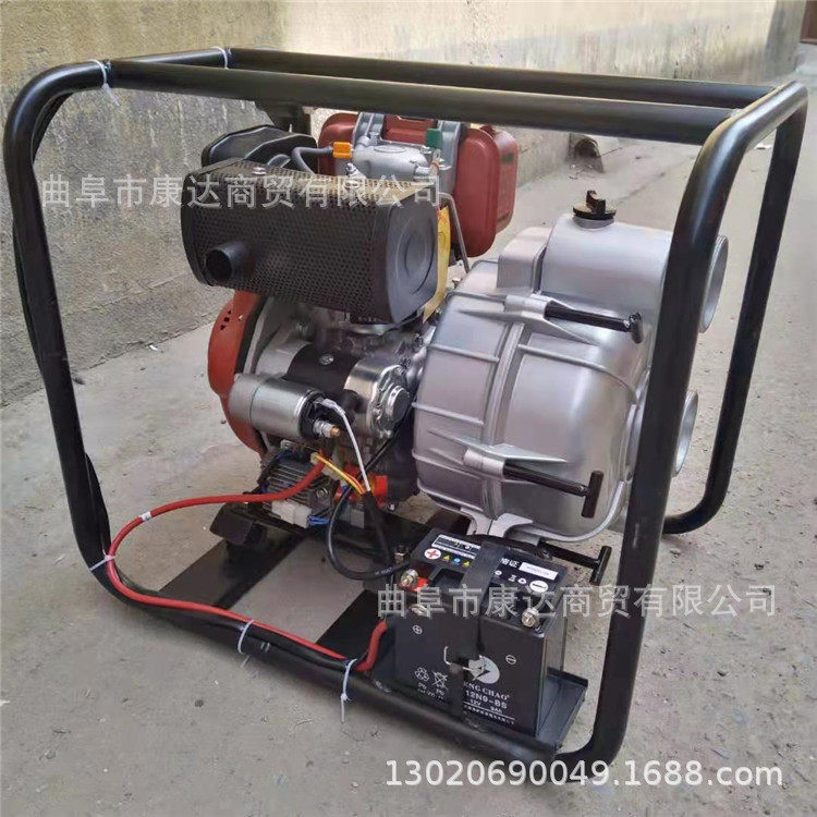 小型汽油抽水泵 框架式自吸泵 4寸柴油排水机 6寸柴油泵图片