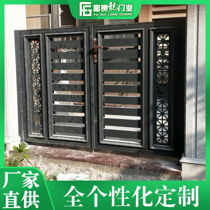 别墅庭院围墙大门 铝艺大门铝合金大门小区大门 欧式大门双开门