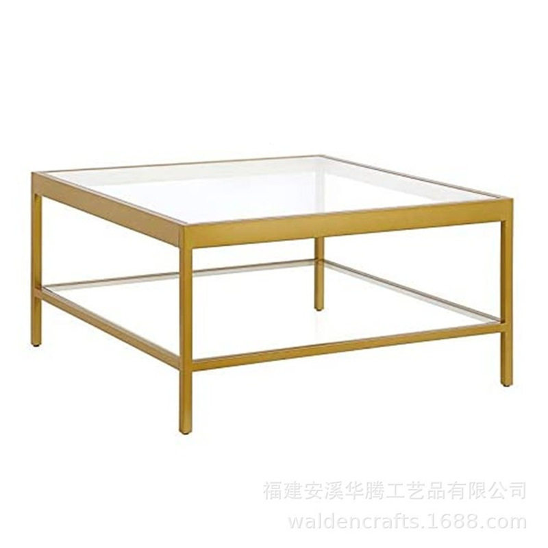 意式简约铁艺方形客厅茶几