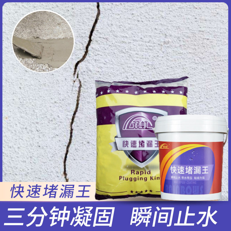 双虹防水快速堵漏王带水作业