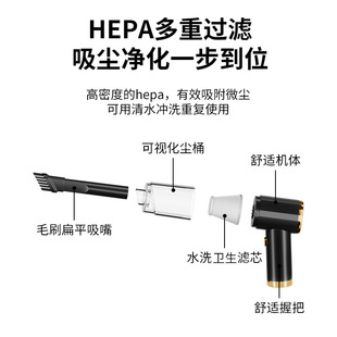 无线充电家用大功率手持式 车载吸尘器式 吸尘器礼品