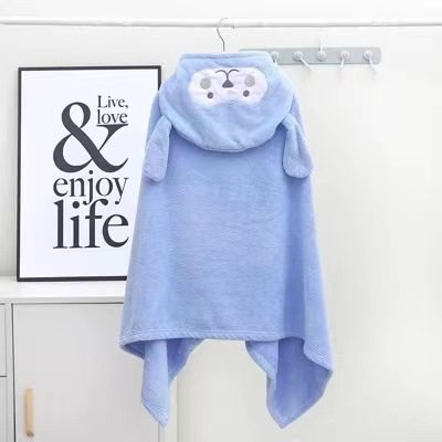 儿童浴巾斗篷披风带帽婴儿宝宝浴袍男孩女孩秋冬可穿裹吸水