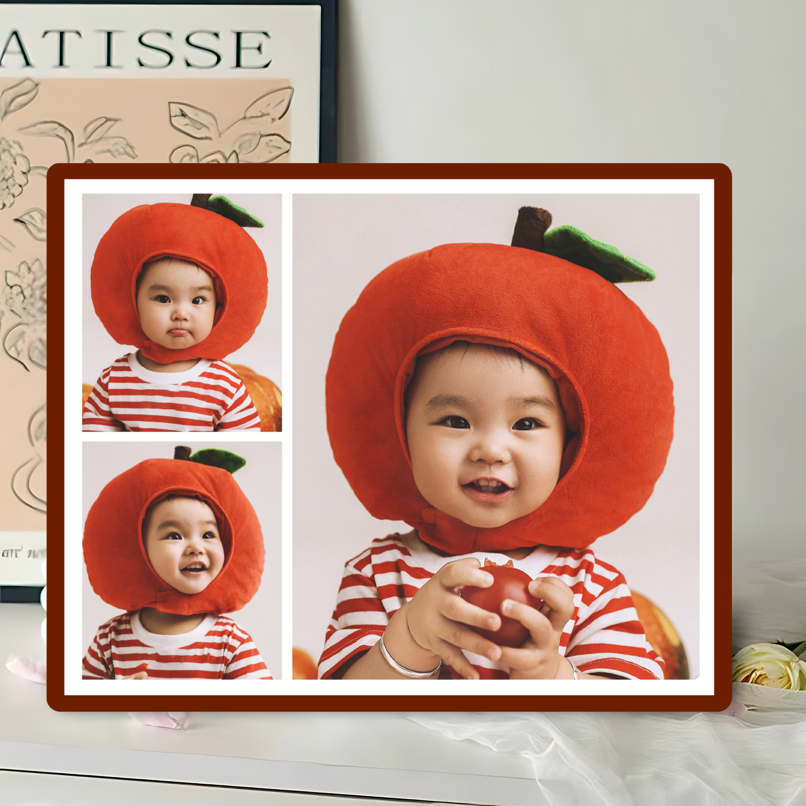 diy多宫格宝宝相框挂墙定制