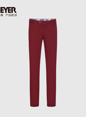 【轻薄舒适】MEYER德国迈雅休闲男裤夏长裤红色18010-VENICE