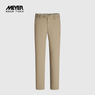 MEYER德国迈雅 春夏男款纯棉休闲裤咖色宽松高腰18119_AS-BERLIN