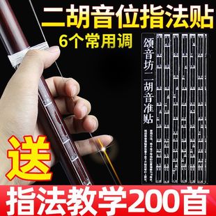 二胡指法贴指位帖音位贴二胡初学把位贴乐器配件初学神器