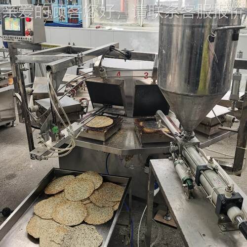 通直销鸡内焦金焦馍机器全自福动焦机OHV器加热板饼可定饼生产设