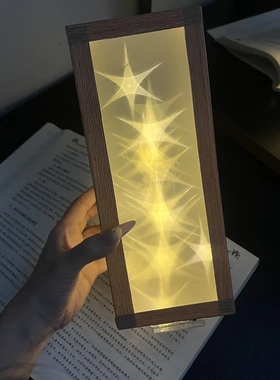 3D立体透光六角星灯膜氛围灯