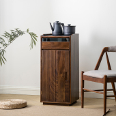 实木茶吧机移动家用烧水壶一体式 茶台胡桃木客厅靠墙烧水台茶水柜