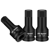 热销3 4寸重型风炮内六角套筒19mm连体批头H型旋具套筒内六方气动