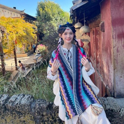 云南西藏民族风旅游披肩