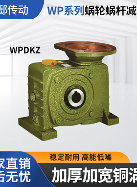 小型涡轮蜗杆减速机WPDKZ立式微型涡轮涡杆减速器涡轮齿轮变速箱