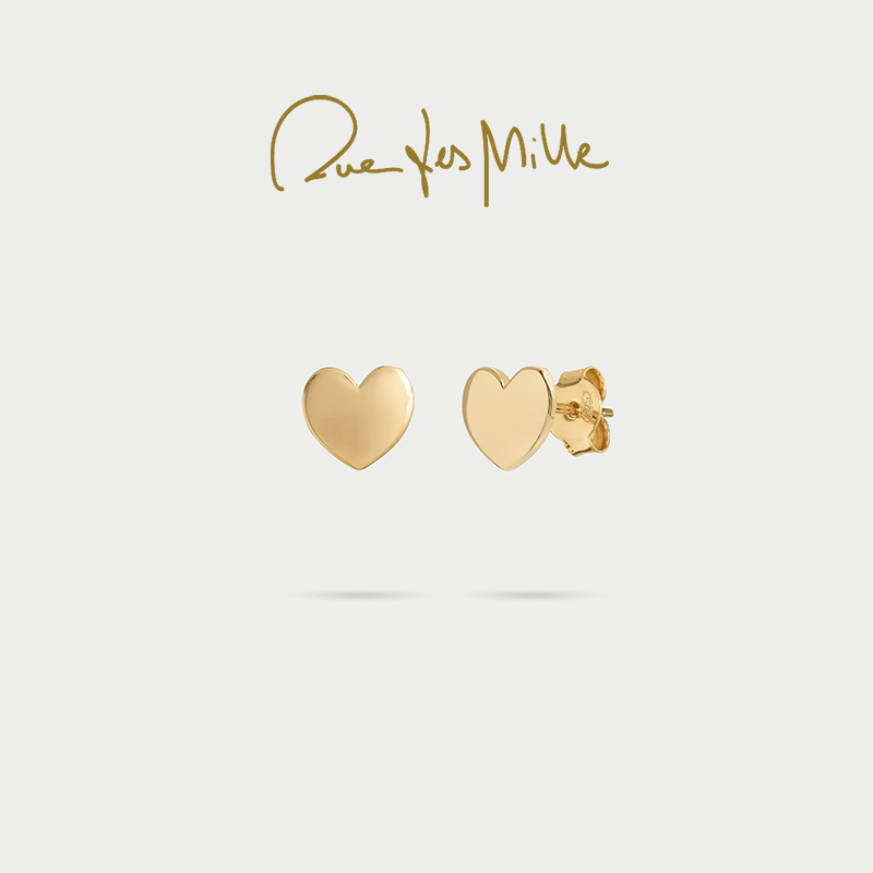 RuedesMille 意大利原创爱心耳钉女轻奢高级感耳饰OR030M1CUOAU