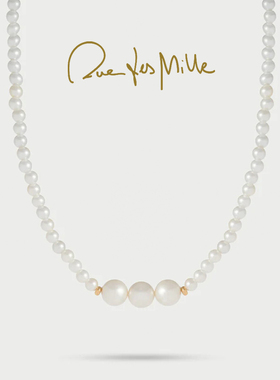 RuedesMille 珍珠项链女优雅百搭串珠链锁骨链生日礼物GR019M3AU