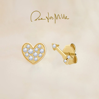 RuedesMille 意大利原创一箭穿心耳钉耳饰轻奢礼物ORZLOBMICC3AU