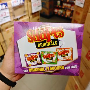 香港代购 澳大利亚进口乐思雅SHAPES薄脆芝士饼干休闲网红零食