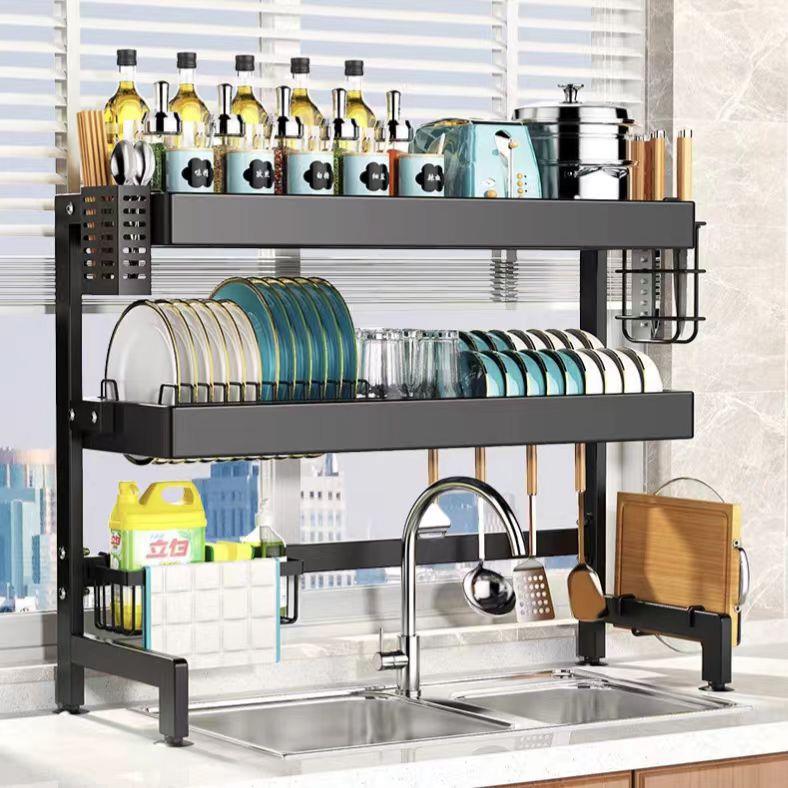 新款厨房水槽置物架台面碗盘收纳架功能多架水池上放碗碟架沥水架