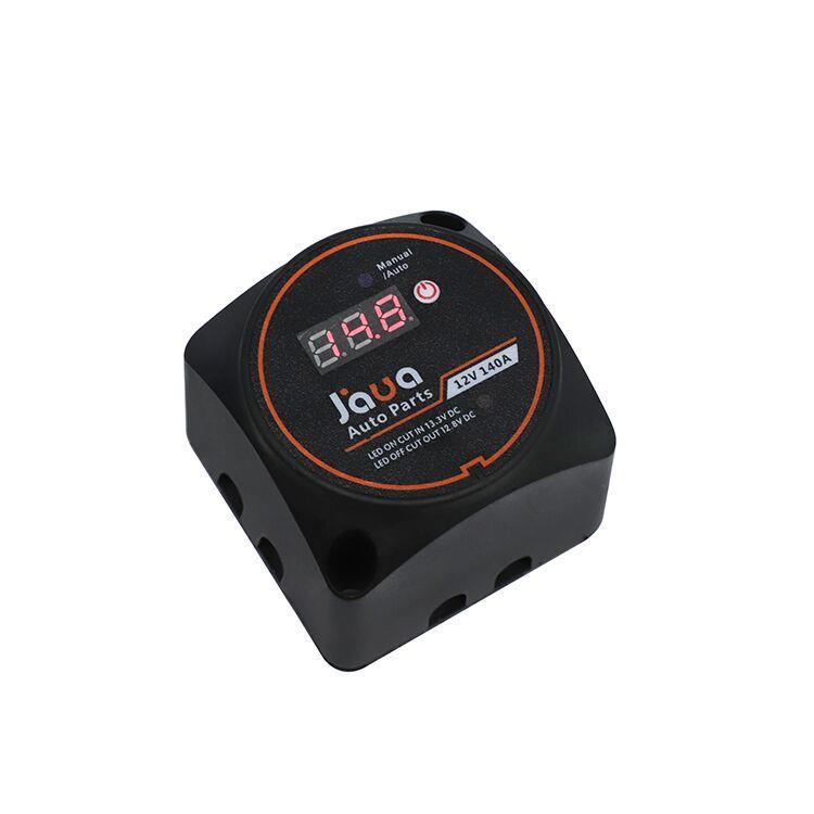 房车游艇12V智能电压表数显双电池隔离器控制器 双电瓶分离器开关