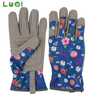 园艺手套花园耐磨透气防刺女士印花图案灵活Women Gloves Garden