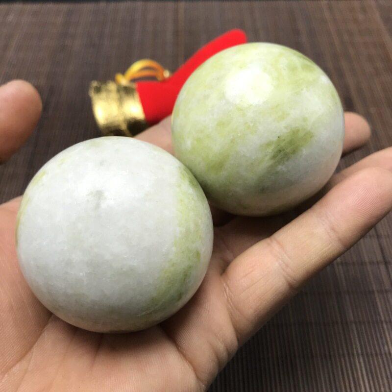 2蓝田玉器厂家 蓝田玉健身球 玉石手球工艺品 量大价优