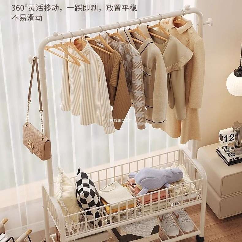 简易衣柜家用室内收纳柜衣橱卧室可移动组装柜衣架宿舍挂衣服柜子