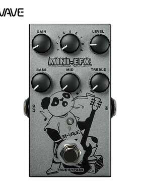 外贸吉他单块效果器MINI-EFX9档音色1激励过载失真摇滚迷你