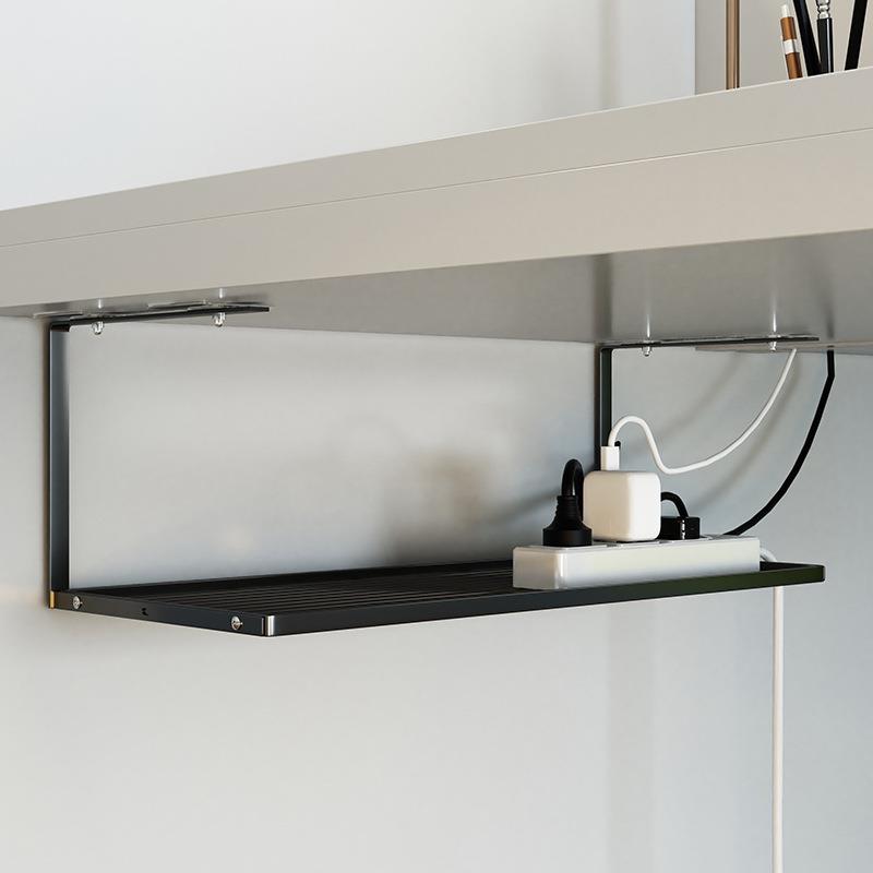 办公室桌下置物架收纳悬挂式桌底工位整理桌边挂篮筐隔板架赵之吴