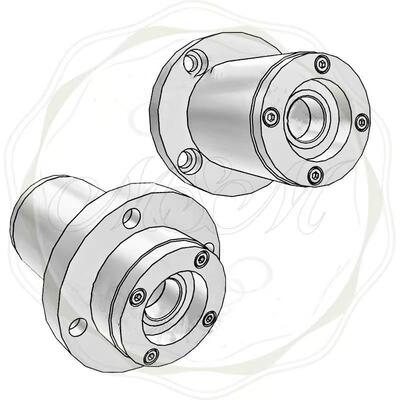 BJB02 双轴承座组件外圈固定嵌入引导式法兰型BJB01 GBGY GBGYB