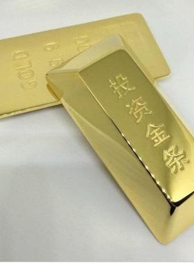 锌合金仿真梯形金条 珠宝金店抓金条金砖活动样品摆件厂家