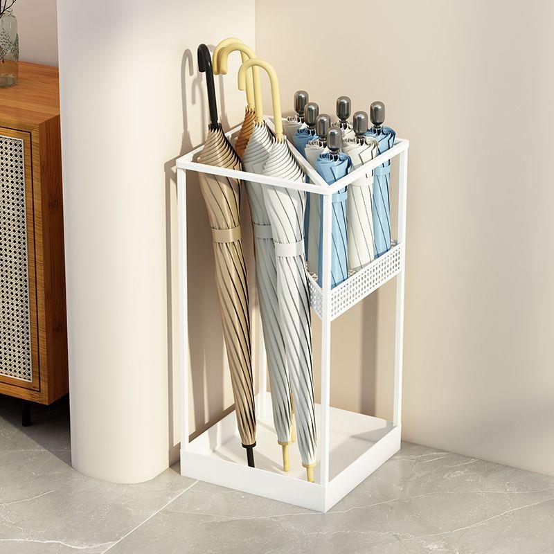 简约铁艺沥水雨伞架入户雨伞收纳桶放伞架门口家用轻奢放置架