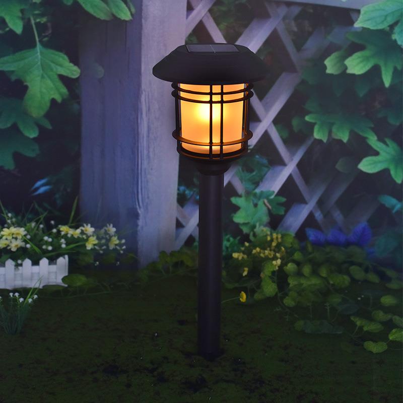 火焰闪大号全铝太阳能草坪灯户外防水景观灯花园阳台别墅地插灯